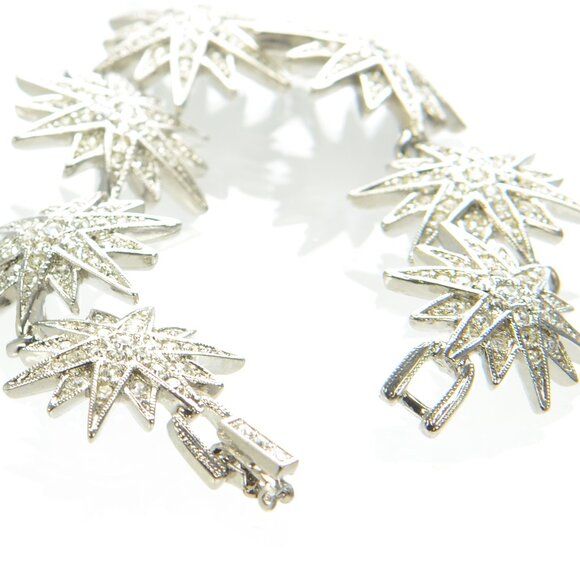 Kenneth Jay Lane KJL Crystal Starburst Bracelet - Picture 4 of 6